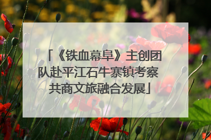 《铁血幕阜》主创团队赴平江石牛寨镇考察 共商文旅融合发展