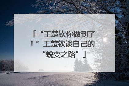 “王楚钦你做到了！”王楚钦谈自己的“蜕变之路”