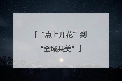 “点上开花”到“全域共美”