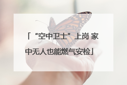 “空中卫士”上岗 家中无人也能燃气安检