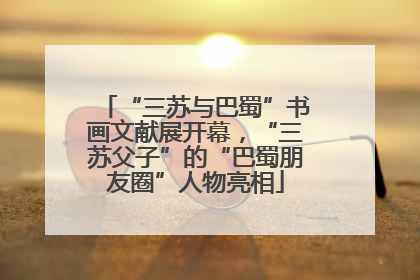 “三苏与巴蜀”书画文献展开幕，“三苏父子”的“巴蜀朋友圈”人物亮相