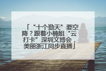 “十个勤天”要空降？跟着小楠姐“云打卡”深圳文博会，美丽浙江同步直播