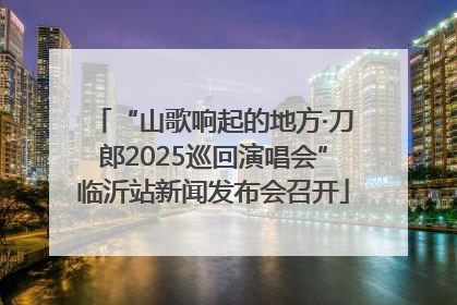 “山歌响起的地方·刀郎2025巡回演唱会”临沂站新闻发布会召开