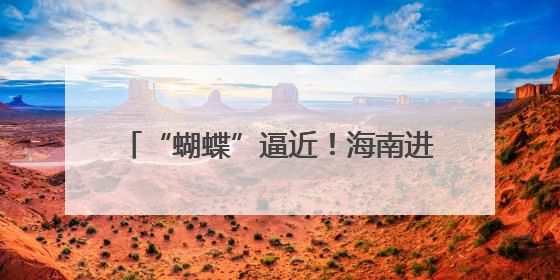 “蝴蝶”逼近！海南进入风雨核心影响时段 今明天局地有特大暴雨