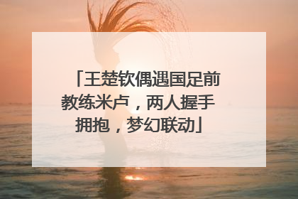 王楚钦偶遇国足前教练米卢，两人握手拥抱，梦幻联动