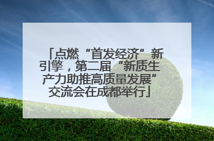 点燃“首发经济”新引擎，第二届“新质生产力助推高质量发展”交流会在成都举行