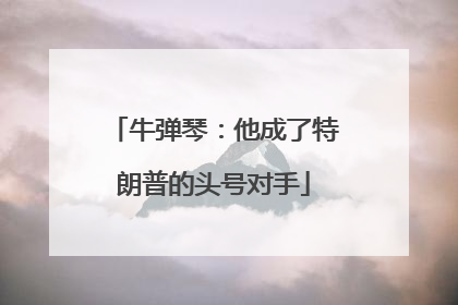 牛弹琴：他成了特朗普的头号对手