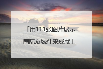 用111张图片展示国际友城往来成就