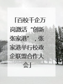 百校千企万岗激活“创新张家港”，张家港举行校政企联盟合作大会