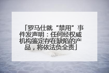 罗马仕就“禁用”事件发声明：任何经权威机构鉴定存在缺陷的产品，将依法负全责
