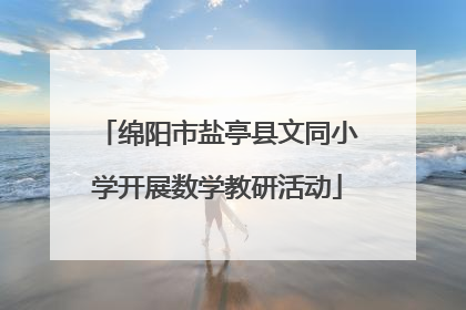 绵阳市盐亭县文同小学开展数学教研活动