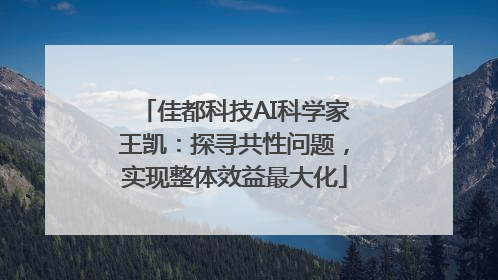 佳都科技AI科学家王凯：探寻共性问题，实现整体效益最大化