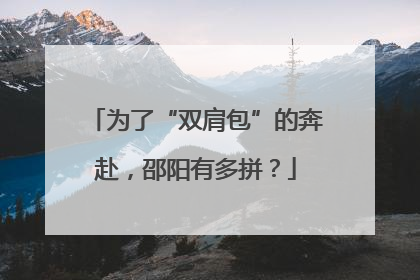 为了“双肩包”的奔赴，邵阳有多拼？