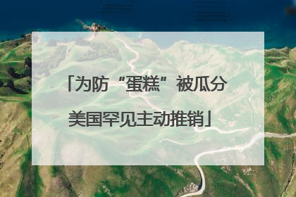为防“蛋糕”被瓜分 美国罕见主动推销