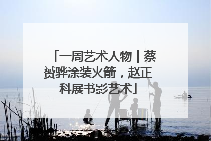 一周艺术人物｜蔡赟骅涂装火箭，赵正科展书影艺术