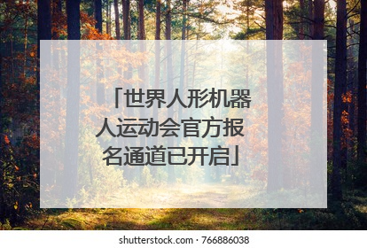 世界人形机器人运动会官方报名通道已开启