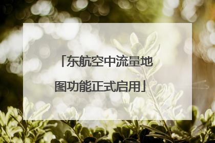 东航空中流量地图功能正式启用