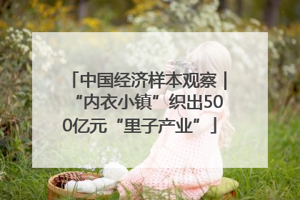 中国经济样本观察｜“内衣小镇”织出500亿元“里子产业”
