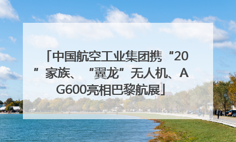 中国航空工业集团携“20”家族、“翼龙”无人机、AG600亮相巴黎航展