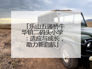 乐山五通桥牛华镇二码头小学：适应与成长，助力新启航