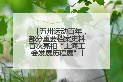 五卅运动百年，部分重要档案史料首次亮相“上海工会发展历程展”