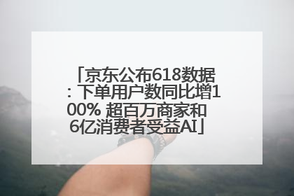京东公布618数据：下单用户数同比增100% 超百万商家和6亿消费者受益AI