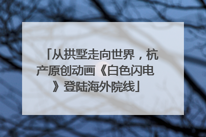 从拱墅走向世界，杭产原创动画《白色闪电》登陆海外院线