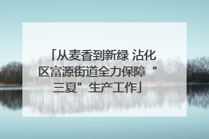 从麦香到新绿 沾化区富源街道全力保障“三夏”生产工作