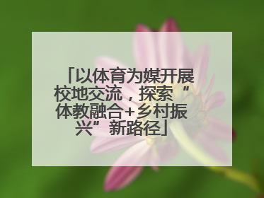 以体育为媒开展校地交流，探索“体教融合+乡村振兴”新路径