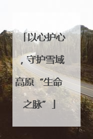 以心护心，守护雪域高原“生命之脉”