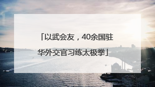 以武会友，40余国驻华外交官习练太极拳