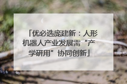 优必选庞建新：人形机器人产业发展需“产学研用”协同创新