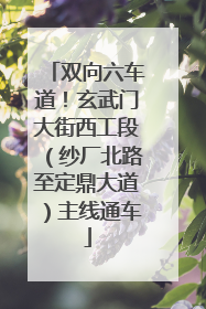 双向六车道！玄武门大街西工段（纱厂北路至定鼎大道）主线通车