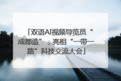 双语AI视频导览员“成都造”，亮相“一带一路”科技交流大会