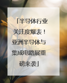 半导体行业关注度爆表！亚洲半导体与集成电路展重磅来袭