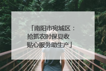 南阳市宛城区：抢抓农时保夏收 贴心服务助生产