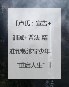卢氏：宣告+训诫+普法 精准帮教涉罪少年“重启人生”