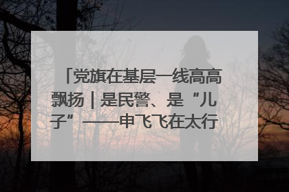 党旗在基层一线高高飘扬｜是民警、是“儿子”——申飞飞在太行山中的一线坚守