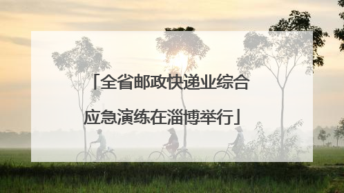 全省邮政快递业综合应急演练在淄博举行