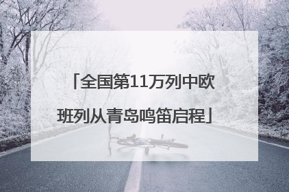 全国第11万列中欧班列从青岛鸣笛启程