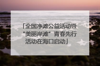 全国净滩公益活动暨“美丽岸滩”青春先行活动在海口启动