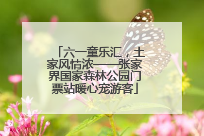 六一童乐汇，土家风情浓——张家界国家森林公园门票站暖心宠游客