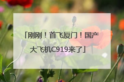 刚刚！首飞厦门！国产大飞机C919来了