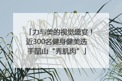 力与美的视觉盛宴！近300名健身健美选手韶山“秀肌肉”