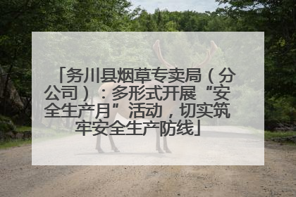 务川县烟草专卖局（分公司）：多形式开展“安全生产月”活动，切实筑牢安全生产防线