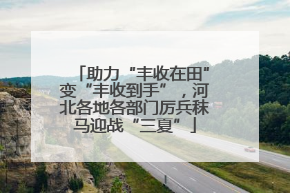 助力“丰收在田”变“丰收到手”，河北各地各部门厉兵秣马迎战“三夏”