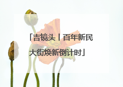 吉镜头丨百年新民大街焕新倒计时