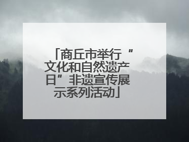 商丘市举行“文化和自然遗产日”非遗宣传展示系列活动