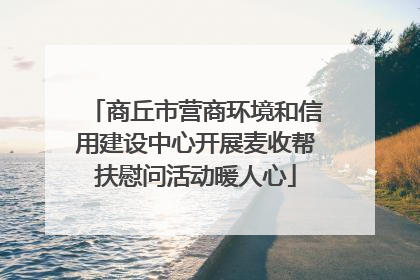 商丘市营商环境和信用建设中心开展麦收帮扶慰问活动暖人心