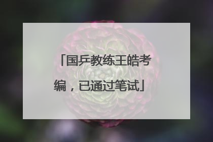国乒教练王皓考编，已通过笔试
